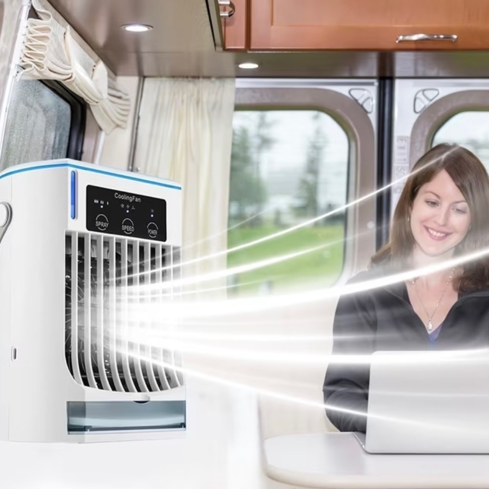 Portable Cooling Fan with LED Display - Picture 4 of 6
